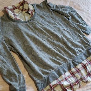 Maternity layered sweater